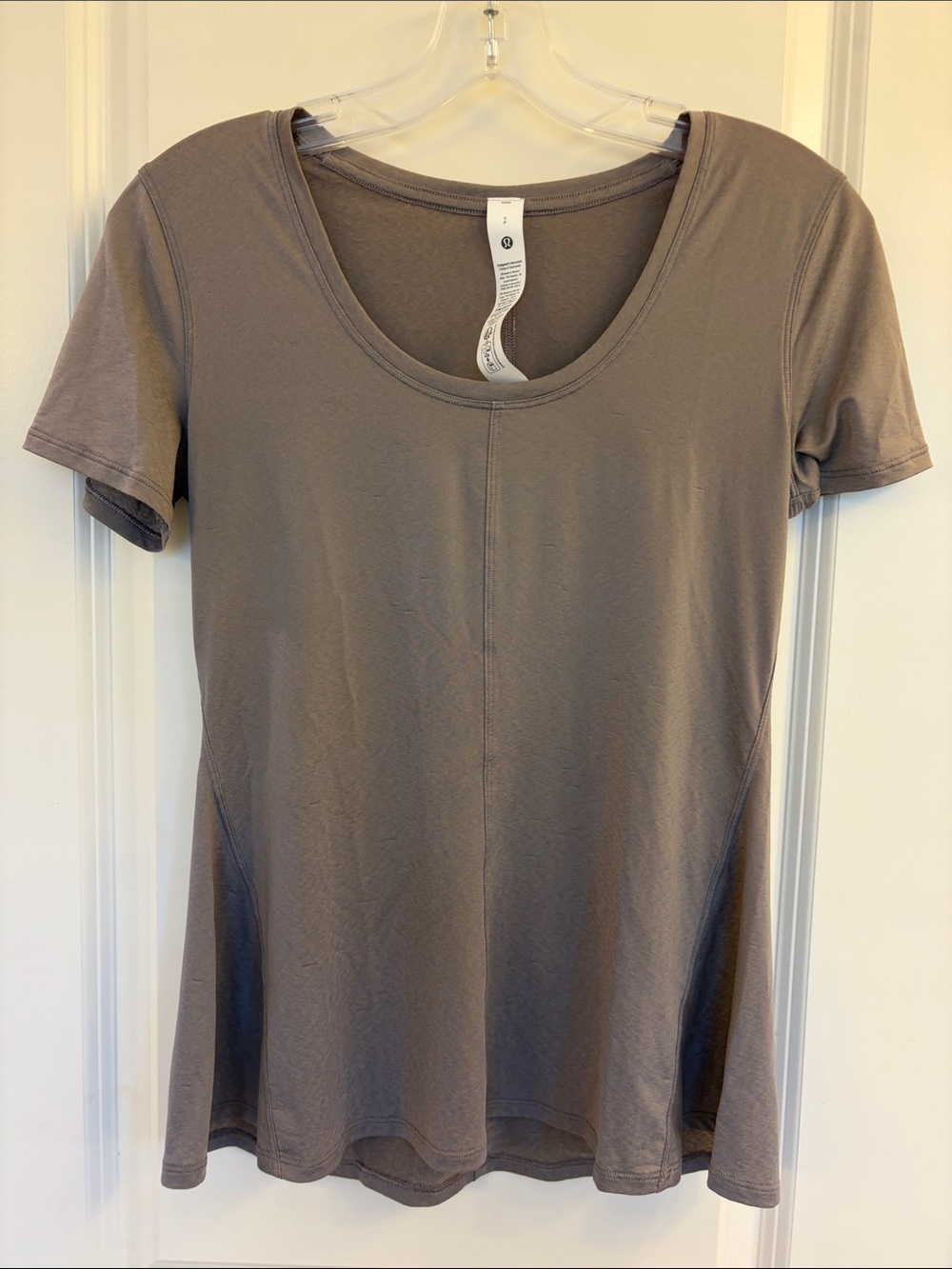 lululemon athletica Short Sleeve Scoop Neck Top - Taupe